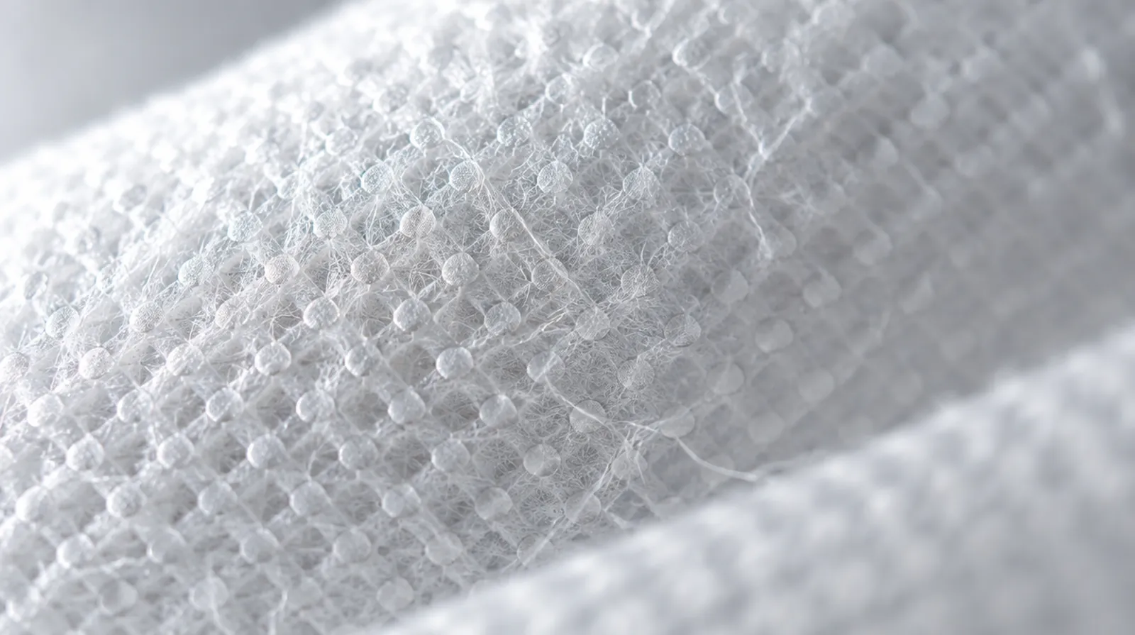 Macro de tela spunbond con puntos de termobondeado